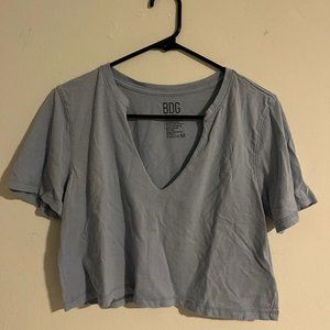 Urban Outfitters Cropped Blue Tee